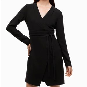 Aritzia Black Wrap Dress NWT